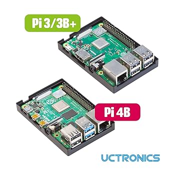 Amazon.co.jp: UCTRONICS Raspberry Pi 4 3B/B+ Mini LCDケース